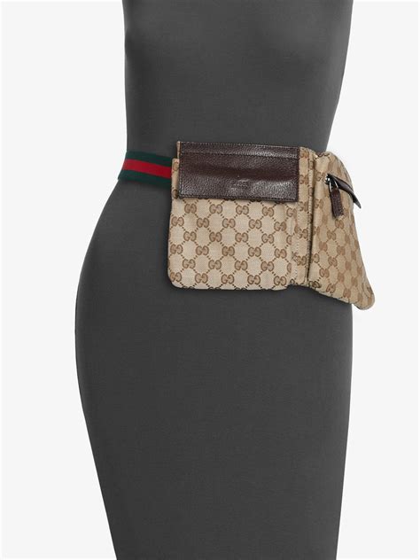 belt bag gucci women's|gucci belt bag 2 pouches.